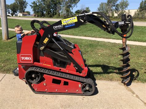 skid steer auger rental home depot|mini excavator auger attachment rental.